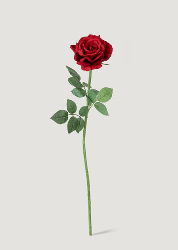 Red Diana Rose Faux Flower