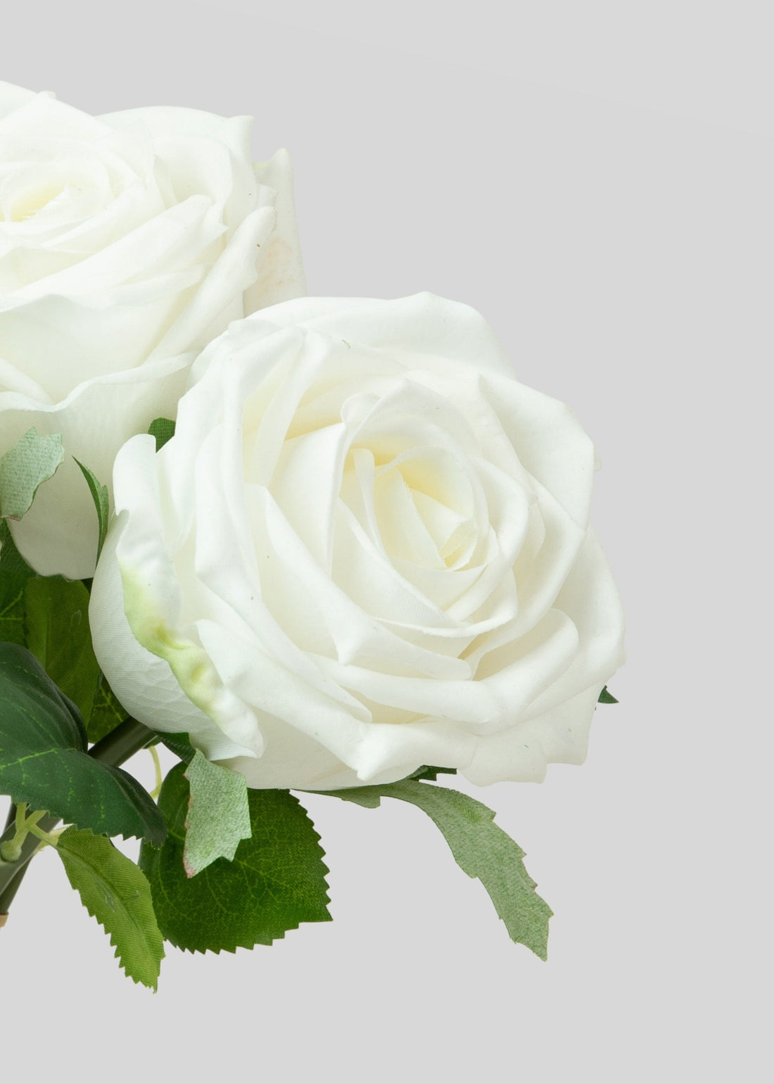 White Natural Touch Roses 