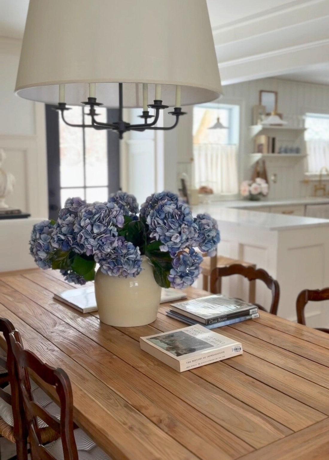Large Lavender and Blue Artificial Hydrangea 