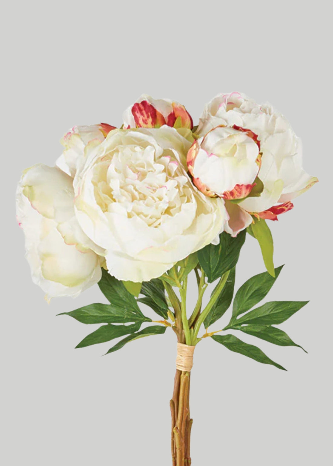Cream Peony Faux Flower Bundle