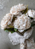 Beige Blush Artificial Peony Bouquet