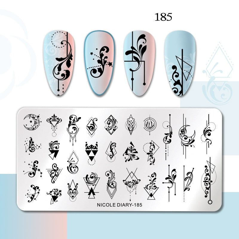 Halloween Stamping plates Stamp For Nails Pumpkin Ghost Nail Polish Templates All for Manicure Nail Designs