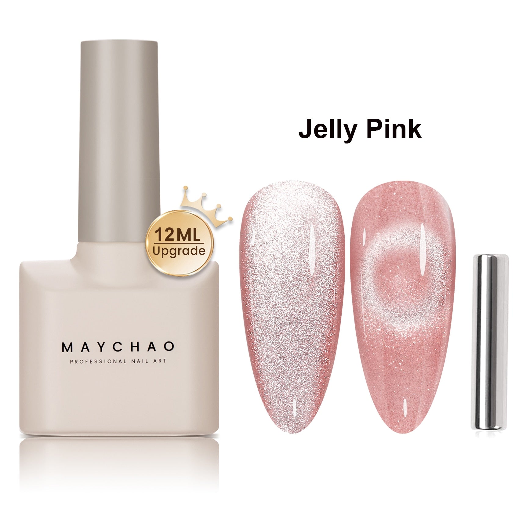 5ml Cat Eye Magnetic Gel Nail Polish Shiny Glitter Gel Lacquer Semi Permanent Soak Off UV LED Varnish Manicure Nail Art