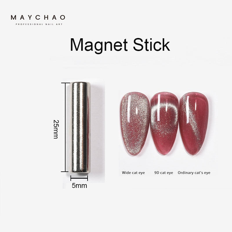 5ml Cat Eye Magnetic Gel Nail Polish Shiny Glitter Gel Lacquer Semi Permanent Soak Off UV LED Varnish Manicure Nail Art