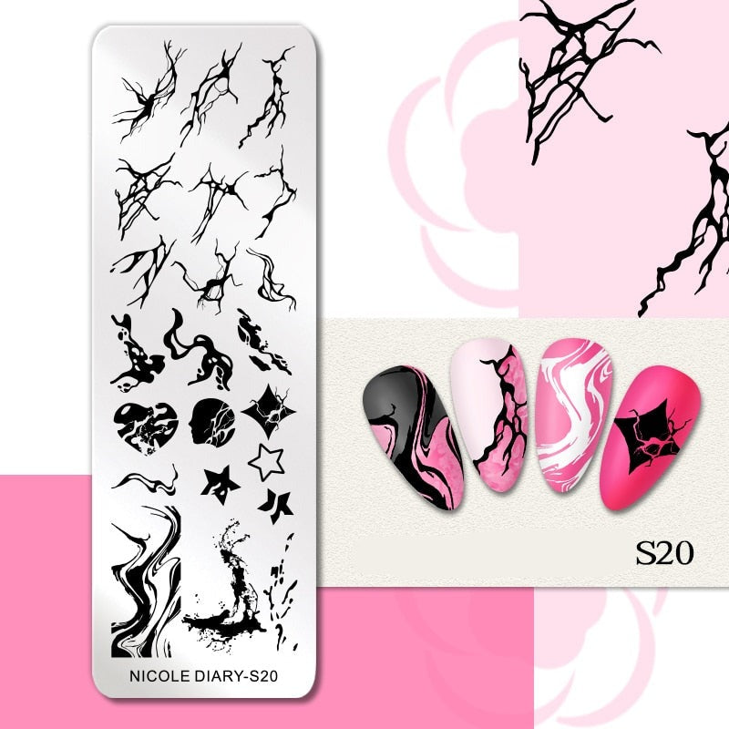 Halloween Stamping plates Stamp For Nails Pumpkin Ghost Nail Polish Templates All for Manicure Nail Designs