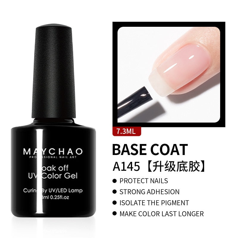 Transparent Nude Jelly Gel Nail Polish Semi Permanent 7.3ml Top Coat Soak Off UV LED Varnish Nail Art Design Base Gel