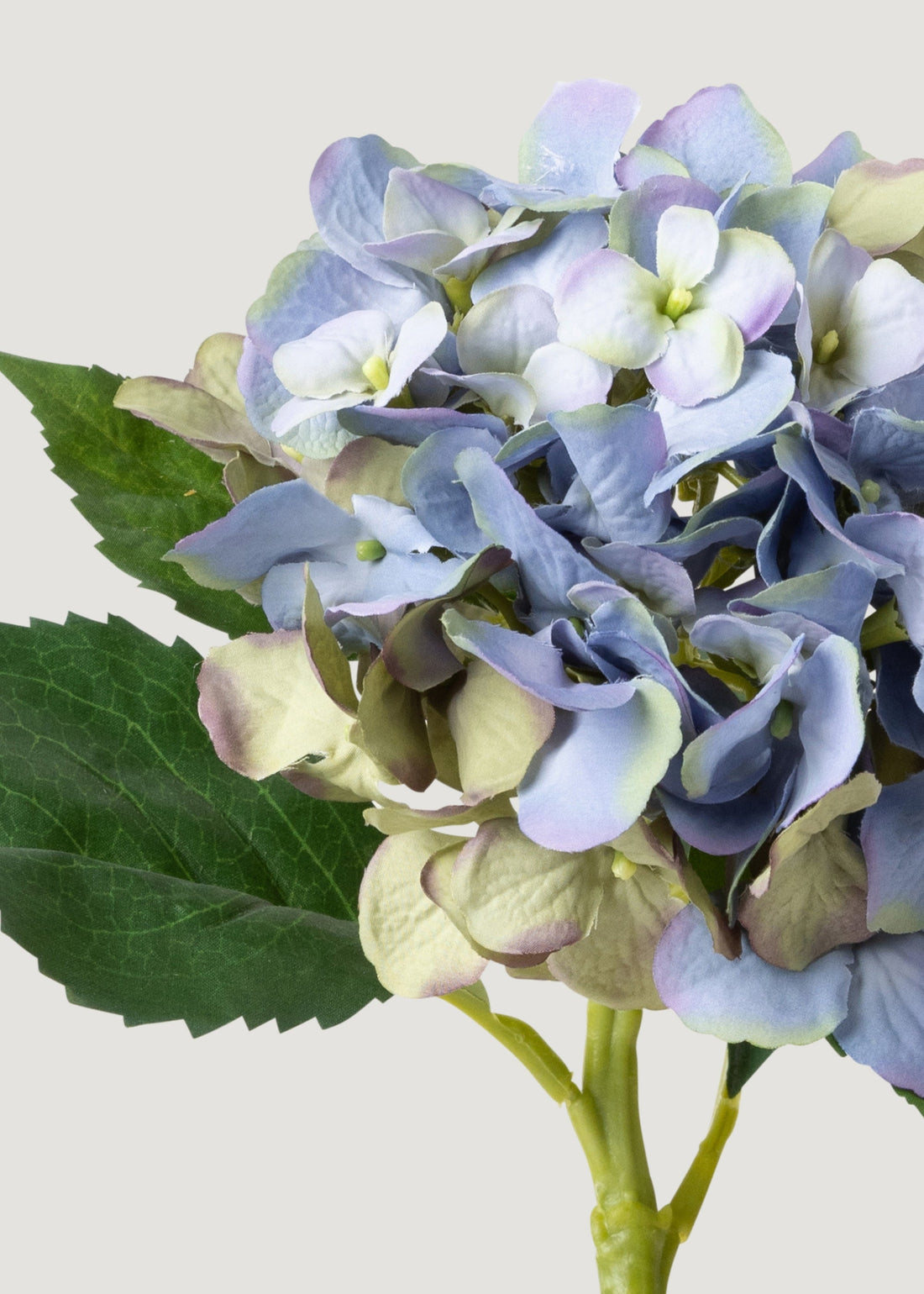 Vintage Blue and Green Artificial Hydrangea