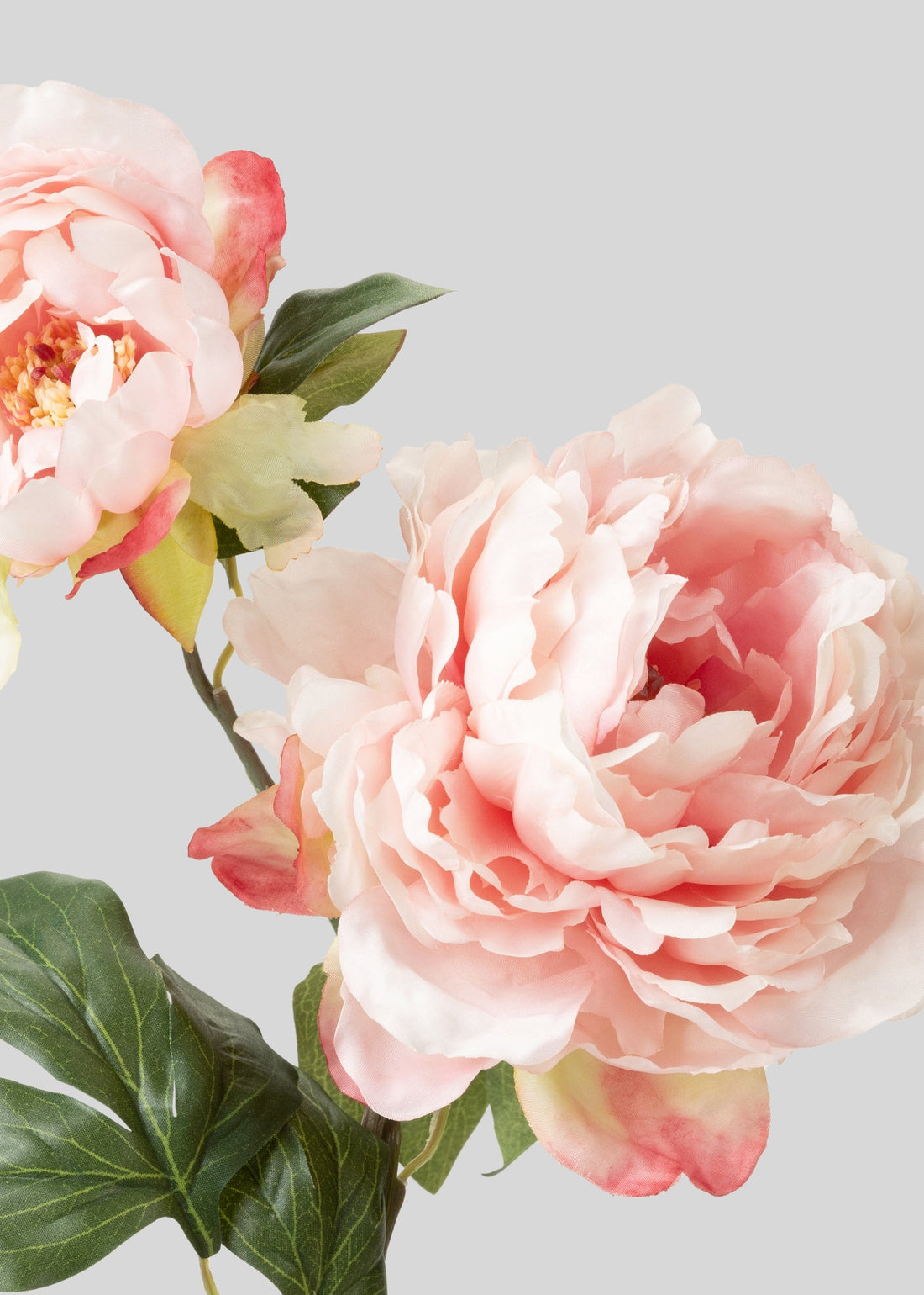 Pink Artificial Blooming Peony with Bud