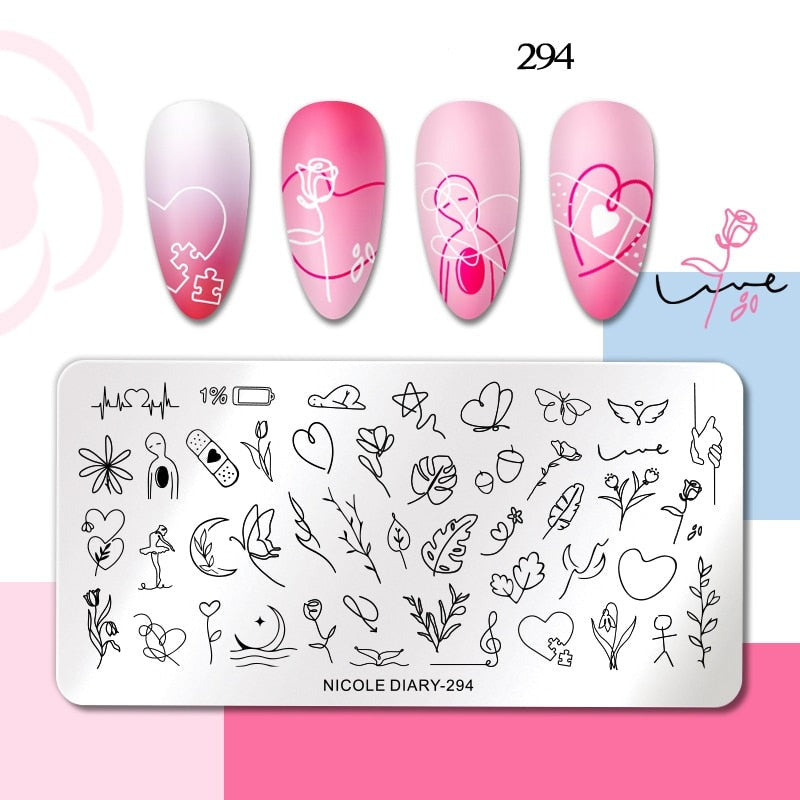 Halloween Stamping plates Stamp For Nails Pumpkin Ghost Nail Polish Templates All for Manicure Nail Designs