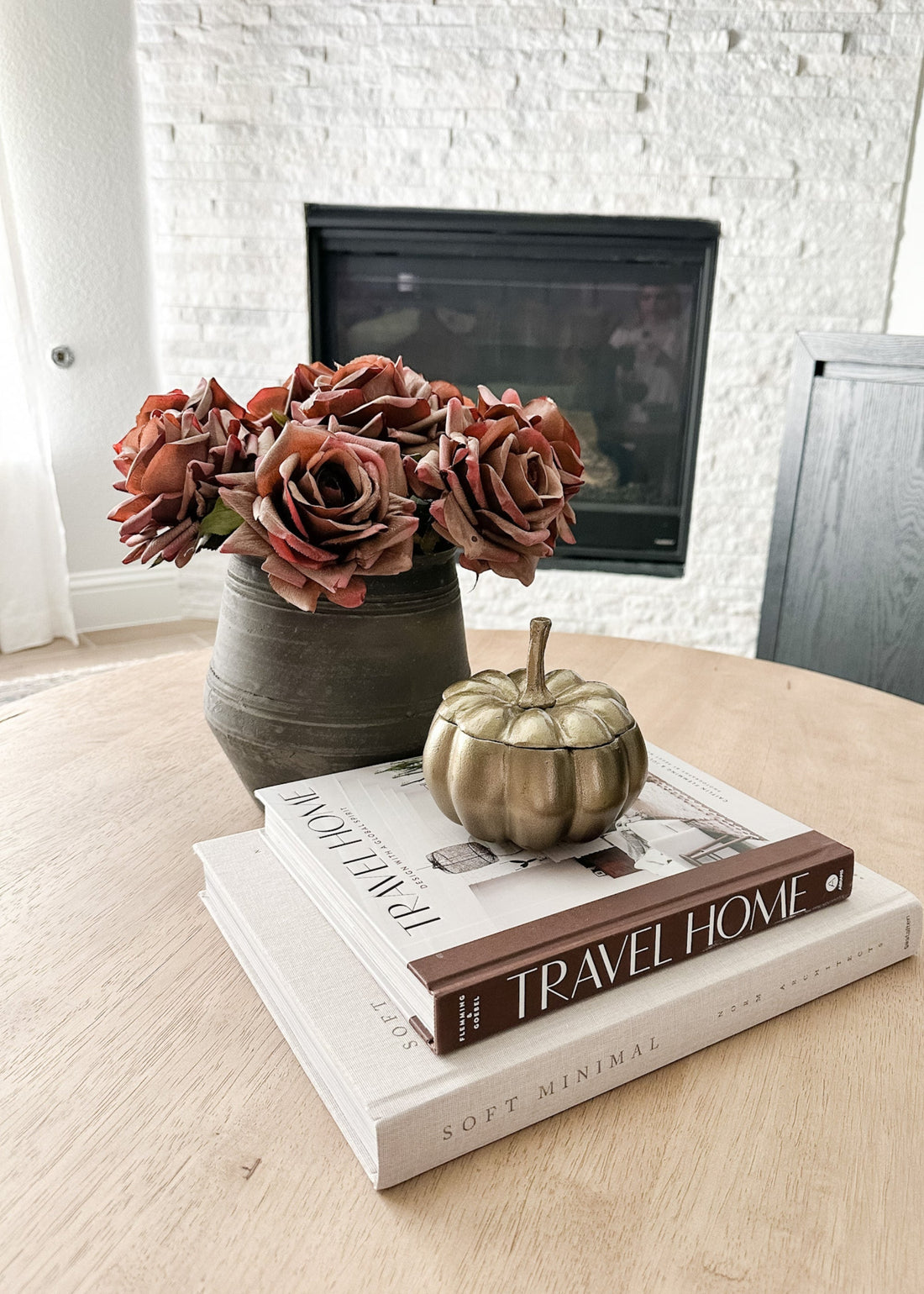 Mauve Brown Real Touch Rose